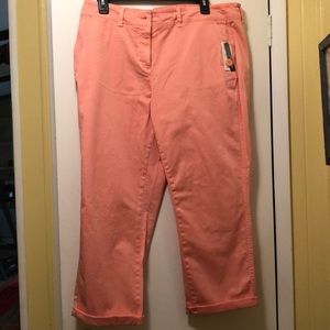 Crown and Ivy Coral ankle pants